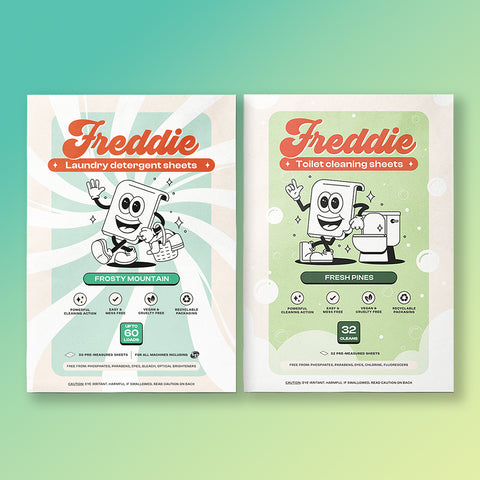 1x Laundry Detergent Sheets + 1x Toilet Cleaning Sheets Bundle